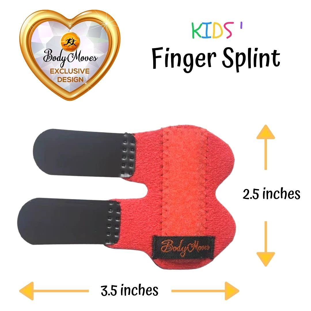 Bodymoves Finger Splints for Teens and Little Pinky Mallet Broken Trigger Finger Post Operative Care (Rosy Red) image number 1