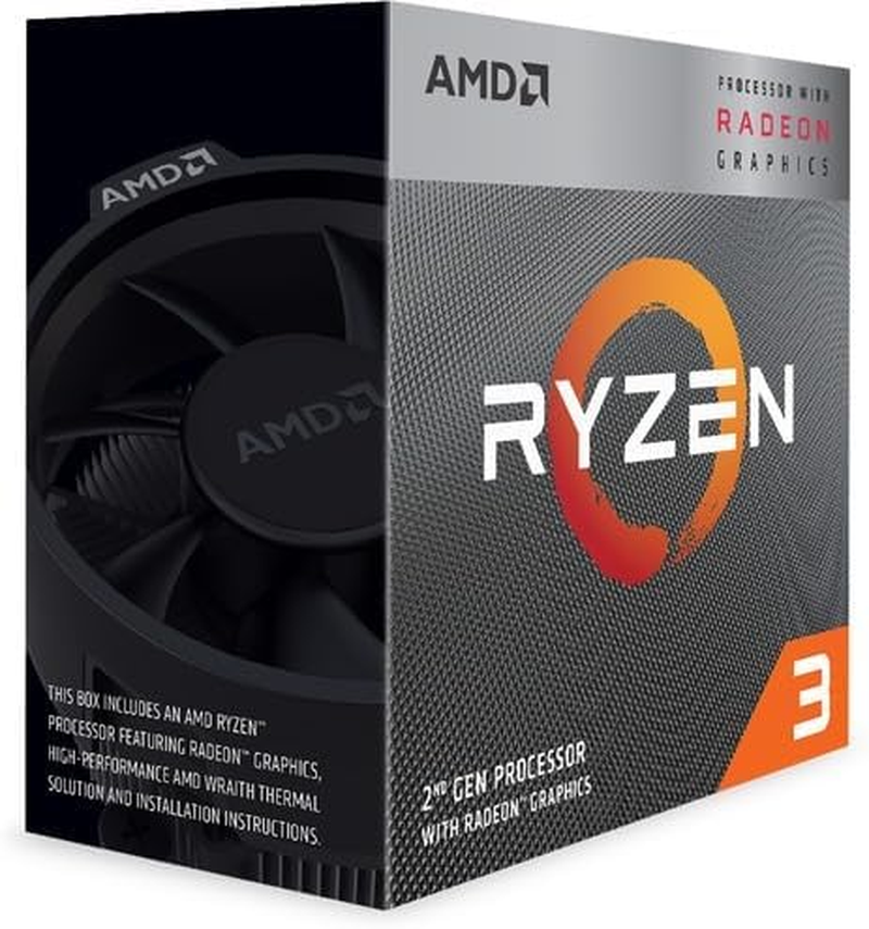 AMD Ryzen 3 3200G 3.6 Ghz Quad-Core AM4 Processor 65W (Renewed) image number 1