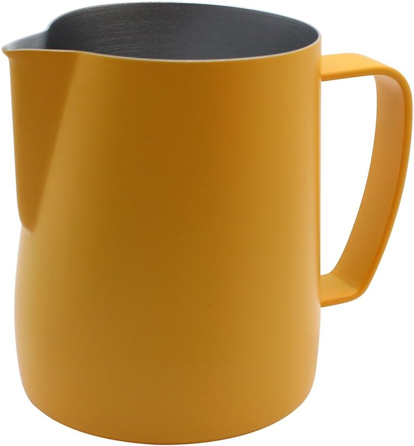 Dianoo Stainless Steel Frothing Pitcher Jug Steaming Pitcher Suitable for Coffee, Latte and Frothing Milk 350Ml Yellow image number 7