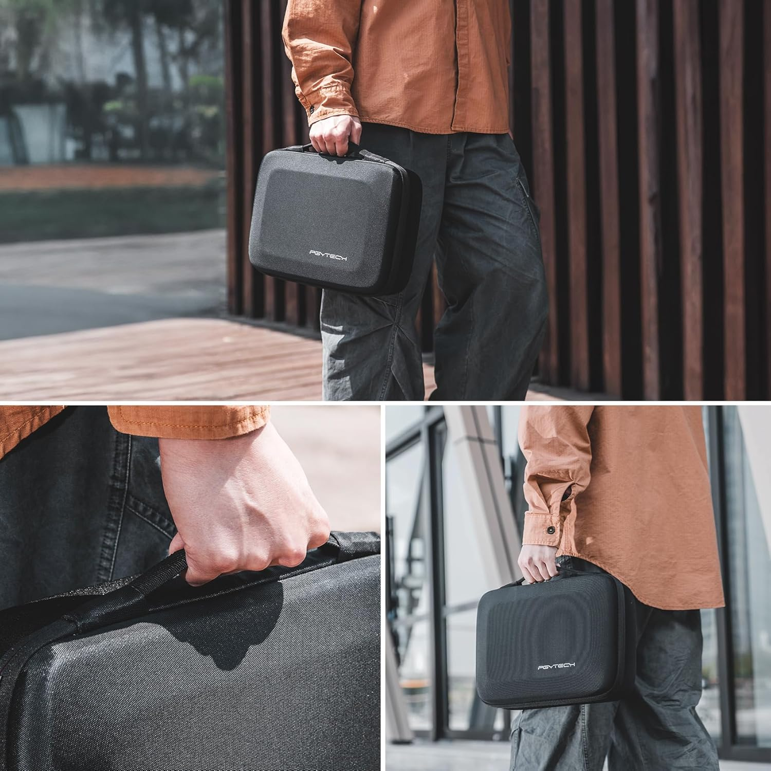 PGYTECH Carrying Case for DJI Avata 2, Portable Backpack Hard Pouch Waterproof Travel Bag, Compatible with Goggles 3 / FPV Remote Controller 3 / RC Motion 3