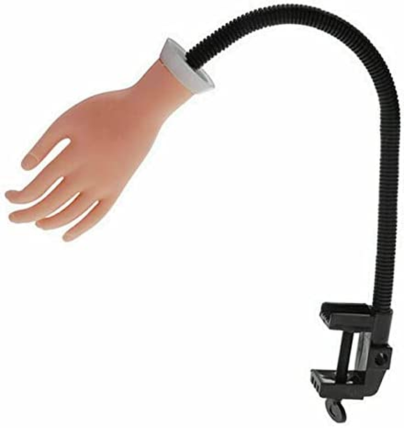 Flexible Nail Art Practice Training Model Trainer Hand Refit Replace Tip (Nail Trainer B + 500 False Nail Tips) image number 6