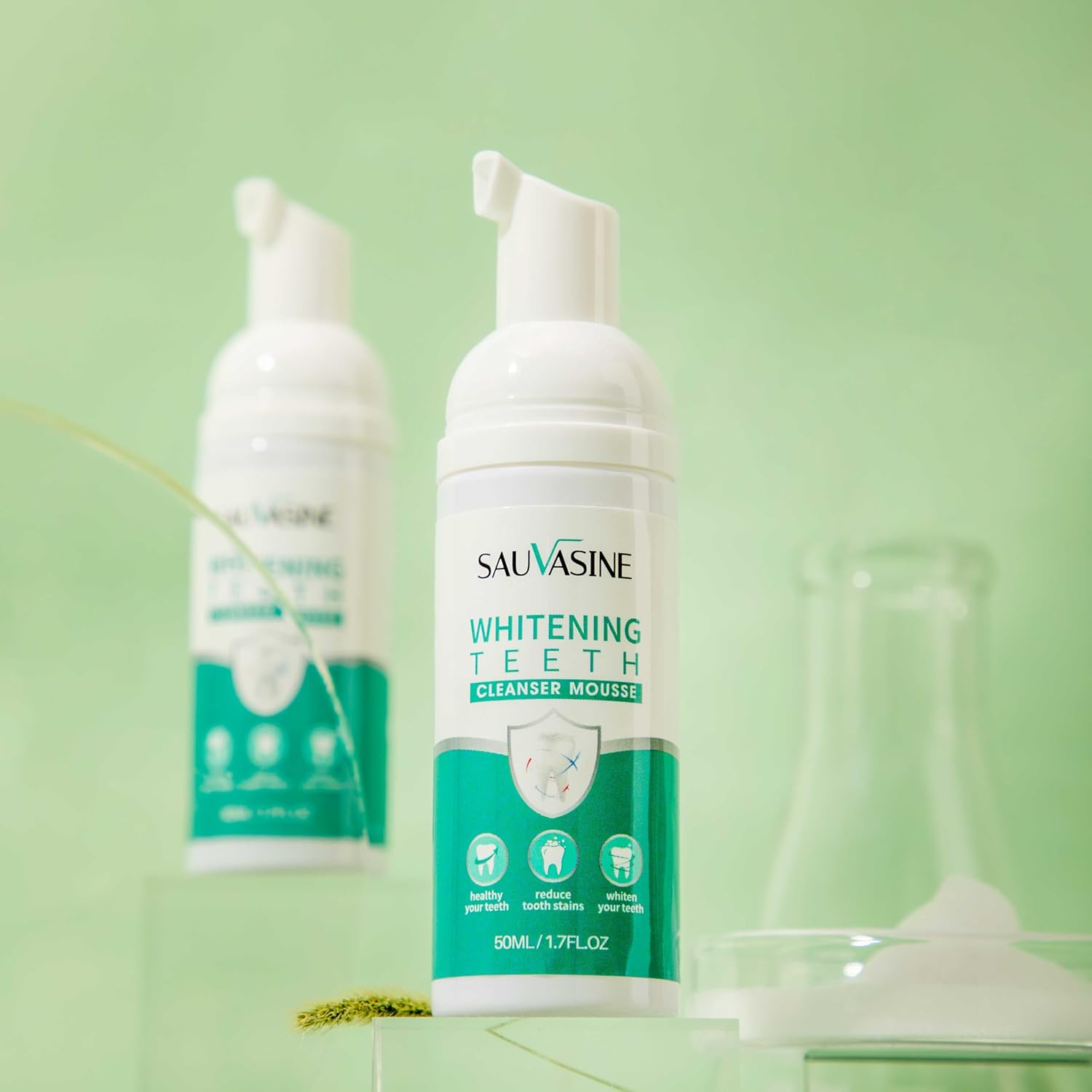 Teeth Whitening Mousse, 50Ml, Dense Foam Cleanser with Fresh Breath Protection, All-In-One Oral Care image number 2