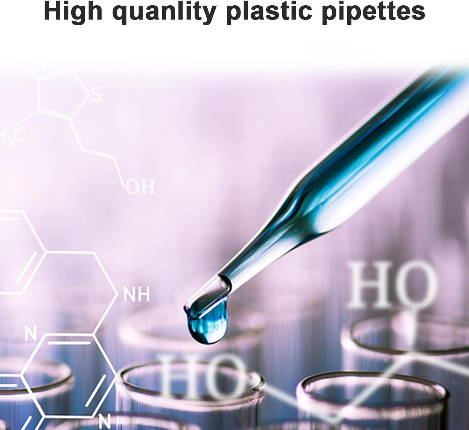 200Pcs Graduated Transfer Plastic Pipettes Eye Dropper 1ML Washable Pipettes for Essential Oils image number 3