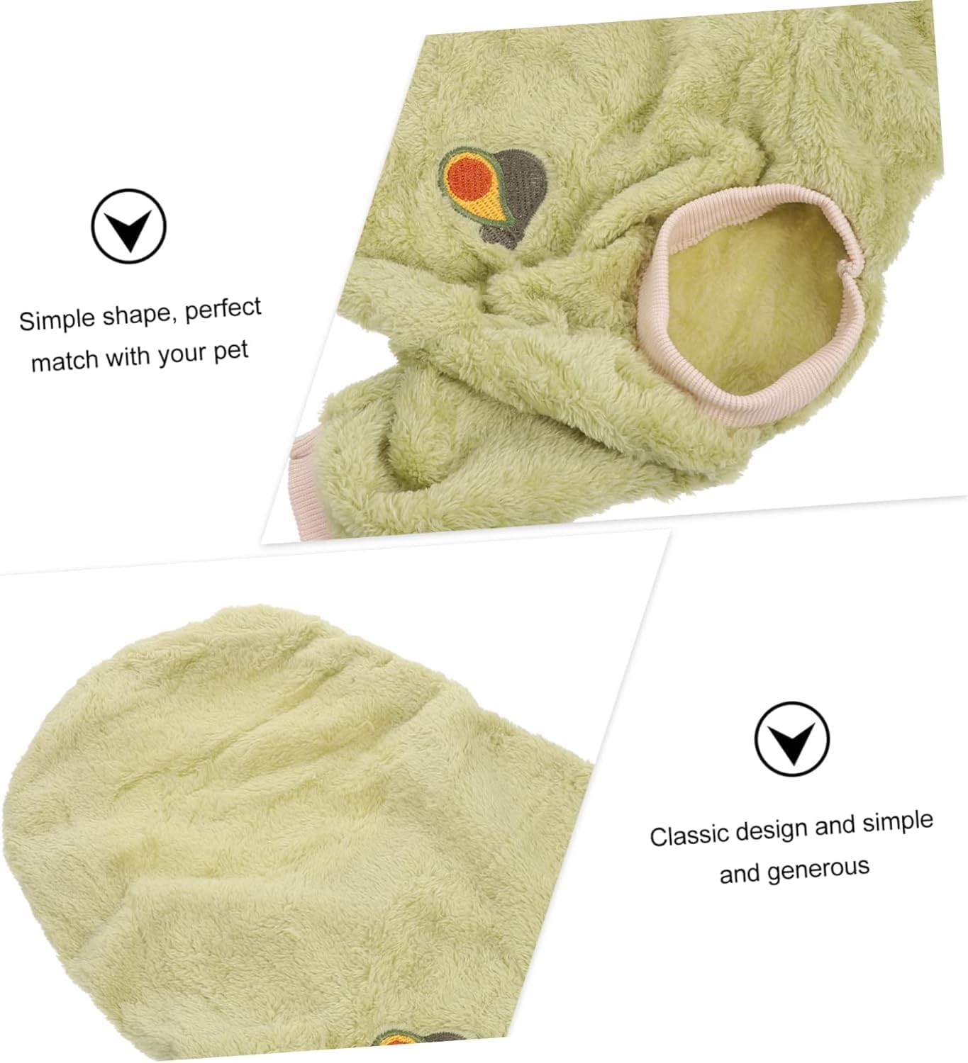 1Pc Clothes for Pets Dog Coat Dog Clothing Winter Pet Clothes Girls Pajamas Dog Sweaters for Small Dogs Wool Coat Fleece Nightgown Dog Vest Jacket Polyester Accessories Cartoon Dog image number 4