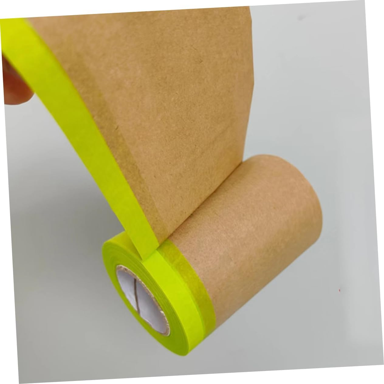 TEHAUX 2 Rolls Green Kraft Craft Paper Roll Masking Paper for Painting Upholstery Shelter Protection 15X11M Floor Furniture Decoration Covering