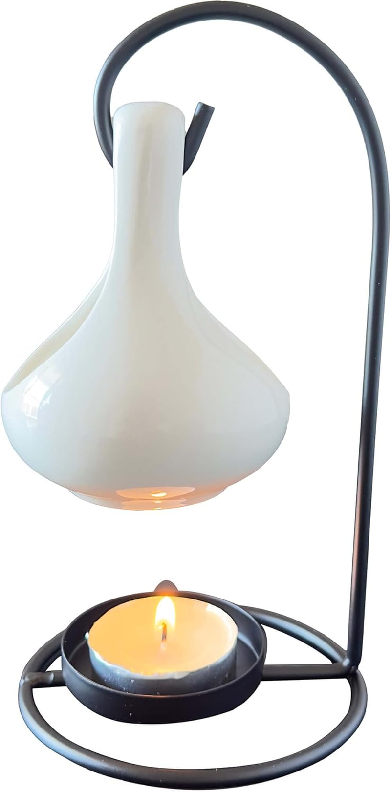 Black Tealight Wax Warmer, Essential Oil Warmer, Tea Light Candle Holder