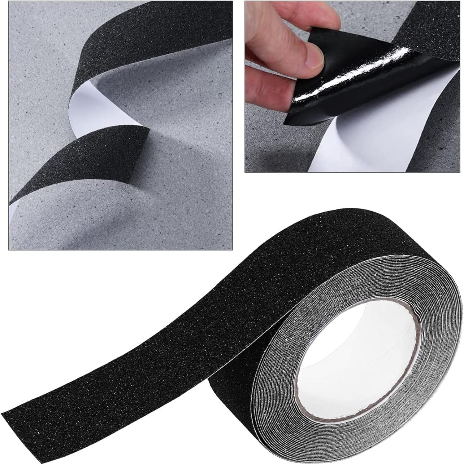 QILIMA anti Slip Tape for Stairs,Tread Step,Safety Tape for Outdoor and Indoor, Waterproof Grip Tape 50Mm X 5M Black Non-Slip Tape image number 4