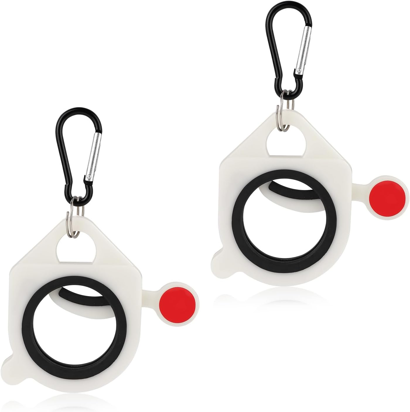 Lasuroa 2Pcs Zip Tie Organizer, Plastic Cable Tie Tightener, Cable Tie Keeper, White image number 2