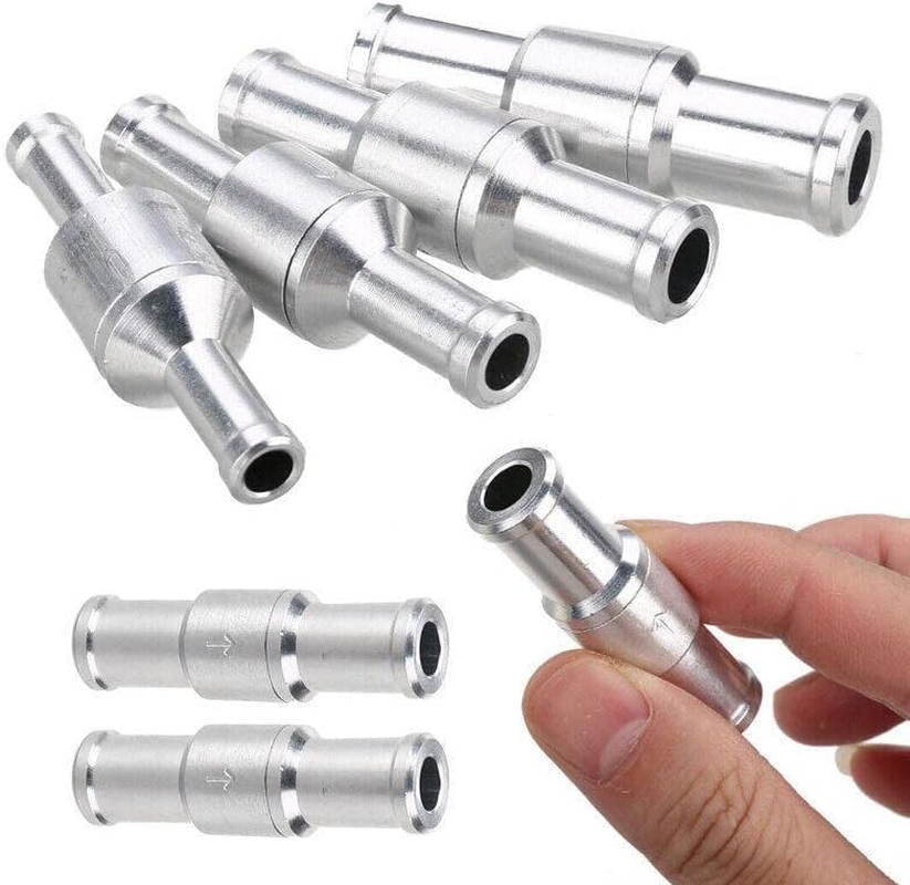 AIMALL 2X 6/8/10/12Mm One Way Non Return Check Valve Air Fuel Petrol Diesel Oil Vacuum - Ideal for Automotive & Marine image number 4