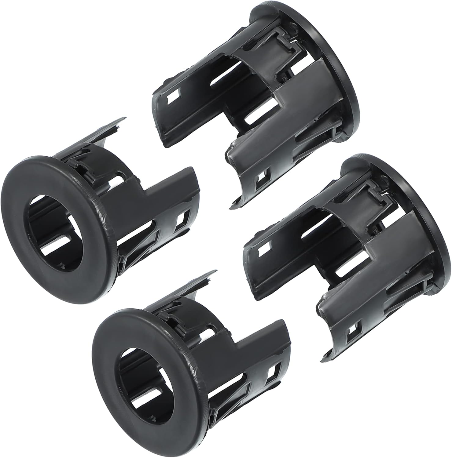 X AUTOHAUX 4PCS Parking Assist Sensor Bezels for Front or Rear Bumper for Dodge for Ram 1500 14-18/Backup Parking Aid Sensor Retainer Bracket for Ram 1500 Classic 19-21 Replace 5LS52TZZAA image number 4