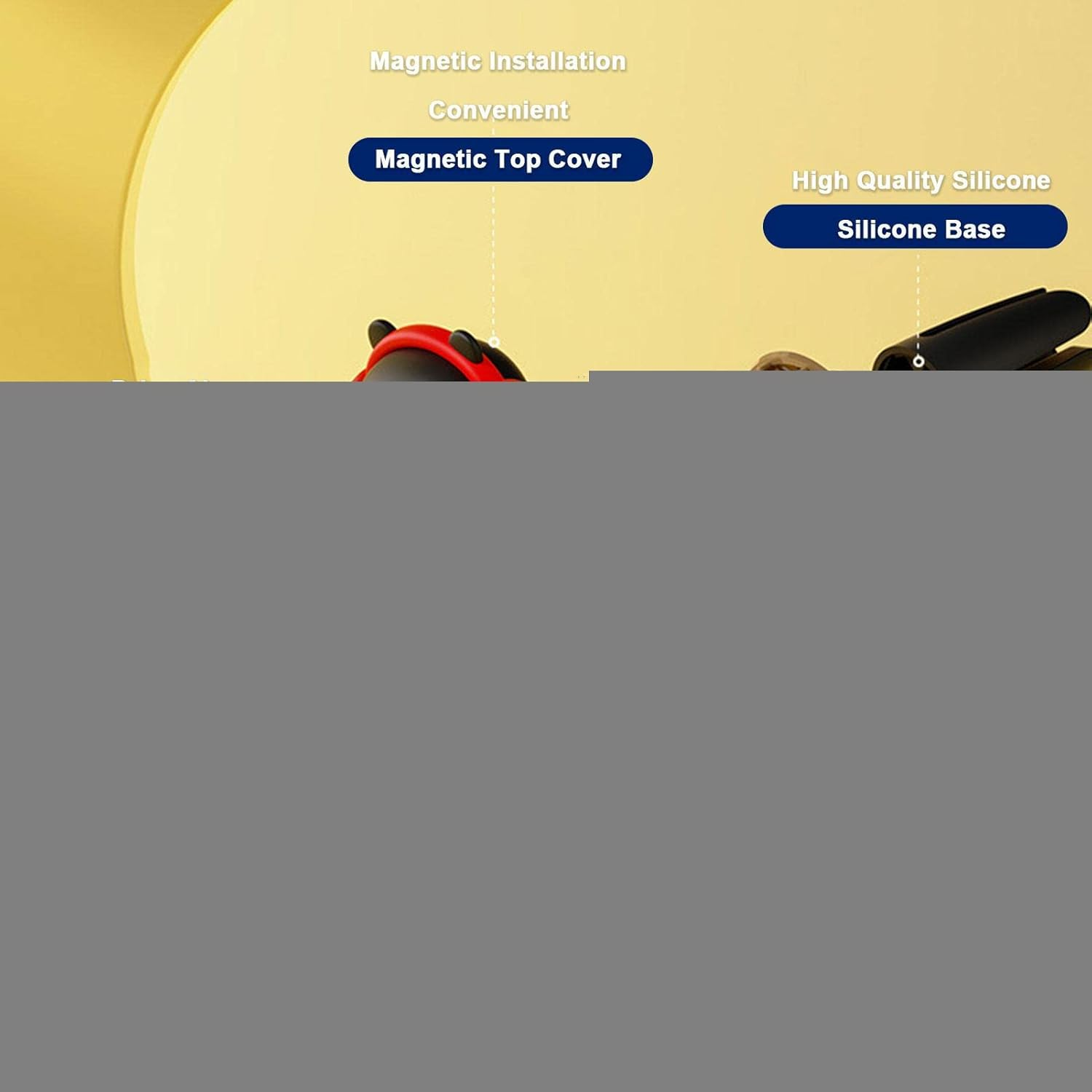 Diffuser Car Propeller - Cute Bear Pilot Long Lasting Creative Car Fragrance Diffuser,Car Air Freshener Air Outlet Vent Fresheners Aromatherapy Ornament Car Accessories Automotive Air Borato - 2 Pcs Single Attribute image number 2