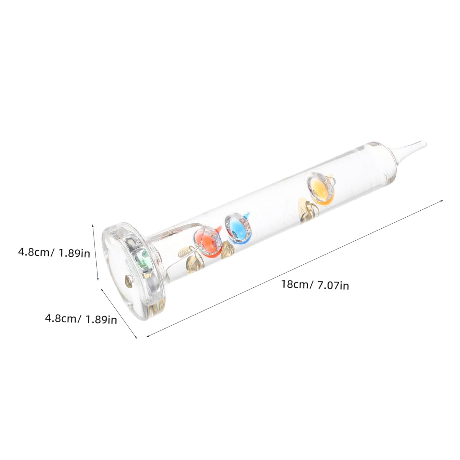 Ibasenice Galileo Thermometer with Colored Spheres Educational Desktop Ornament and Temperature Gauge Classroom Decor and Science Lover S Present Stylish Indoor Outdoor Home Office Display image number 3