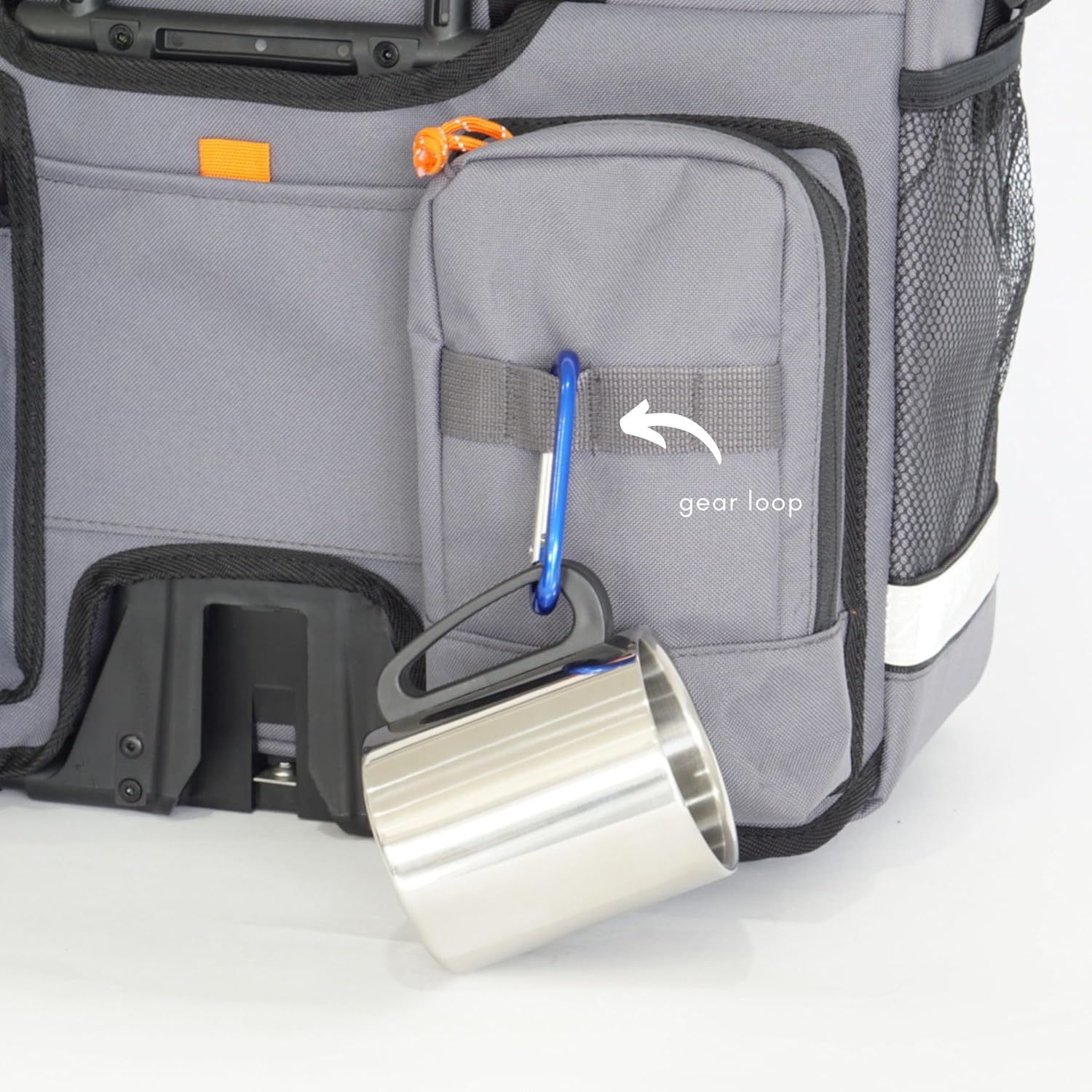 Vincita Large Black Minimal Brompton Bike Bag Accessory - with Laptop Compartment, Rain Cover, Shoulder Strap & Frame Mount image number 2