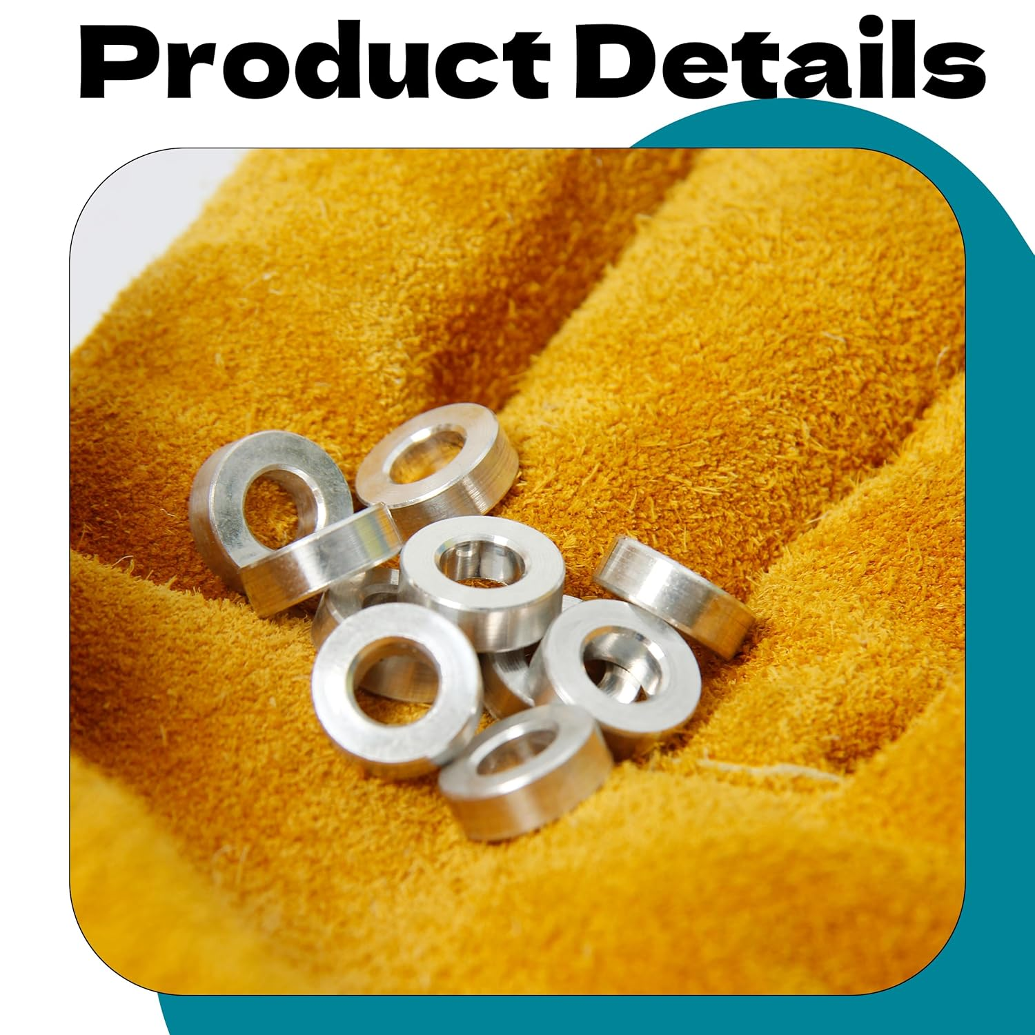 Zhooooonglf 10Pcs M6 Aluminum Spacers, Metal Spacer Aluminum round 6.2Mm ID X 12Mm OD X4Mm L Thickness Screw Standoff for M6 Screw Bolts Silver image number 1