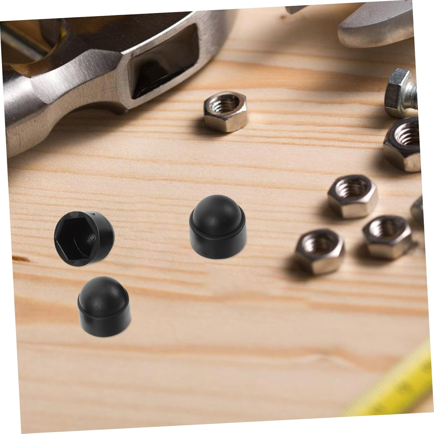 Luxshiny 145Pcs Hexagonal Nut Cap Set Screw Protective Cover Kit Thread Caps Weather Resistant for Workshop