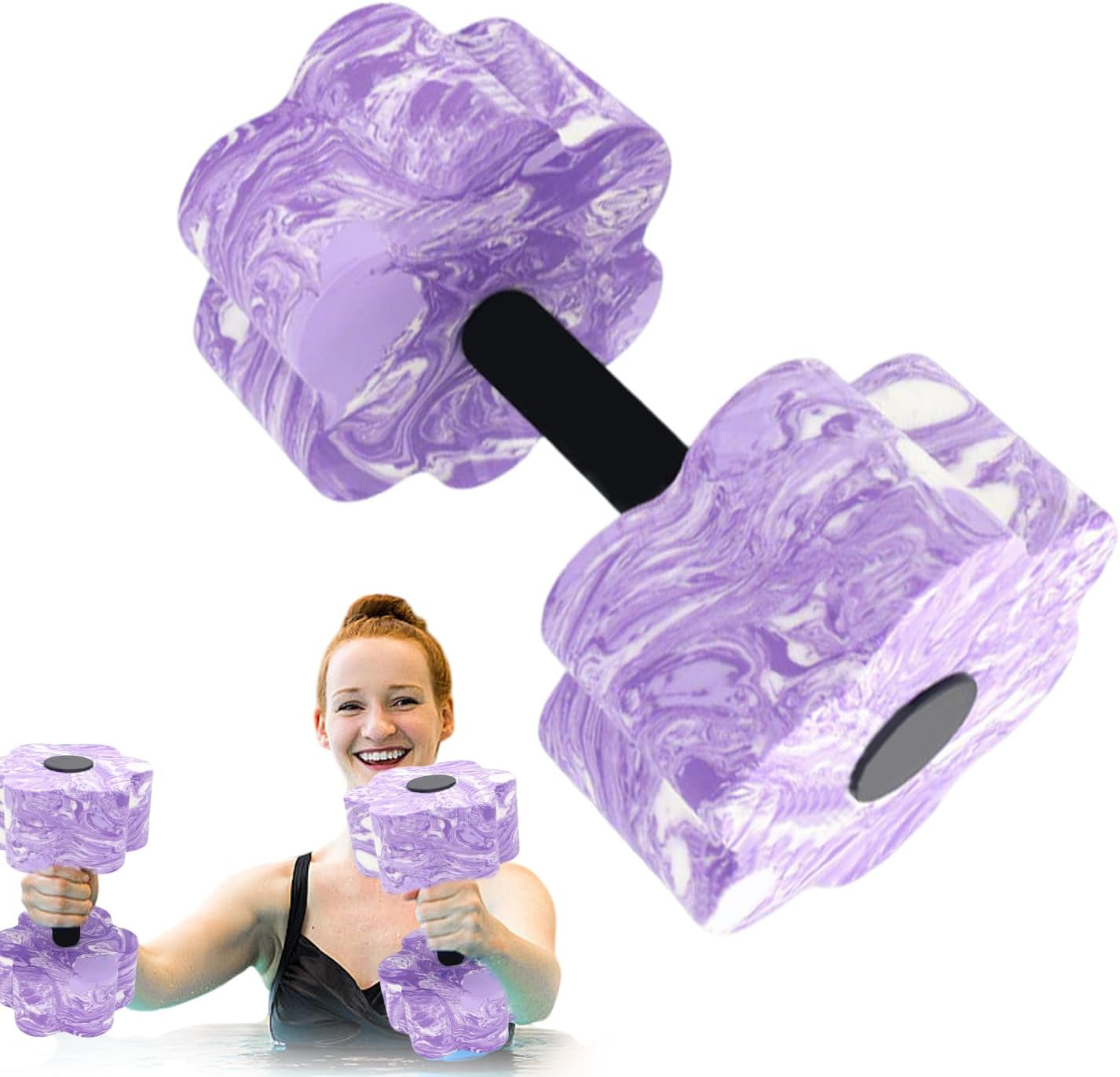 Fitness Barbells for Water - Lightweight Exercise Dumbbells | Reusable Training Supplies, Portable Workouts Equipment for Men, Women