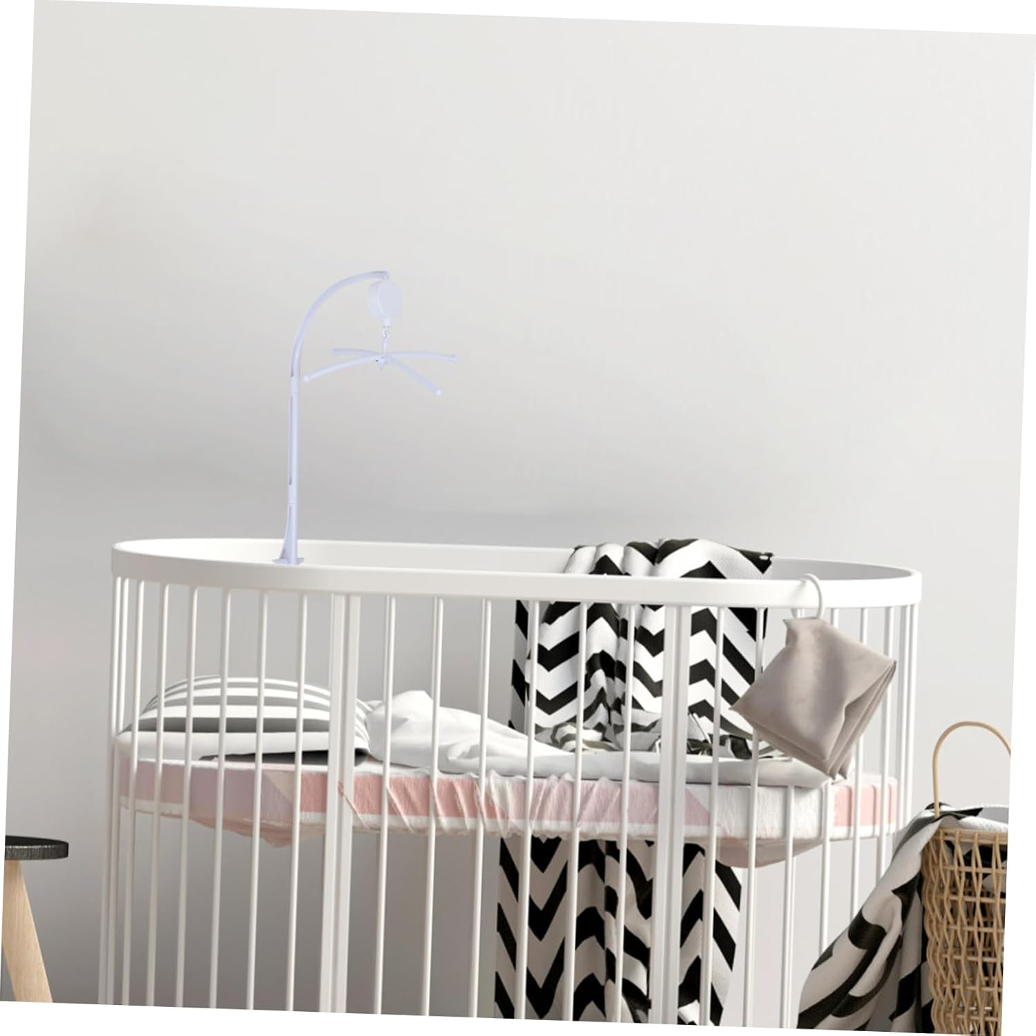 Didiseaon Adjustable Crib Mobile Arm with Bottom Clamp Multi-Functional Support for Cot Mobiles Secure Stable Holder for Sensory Enrichment Stimulating Nursery Decor image number 1