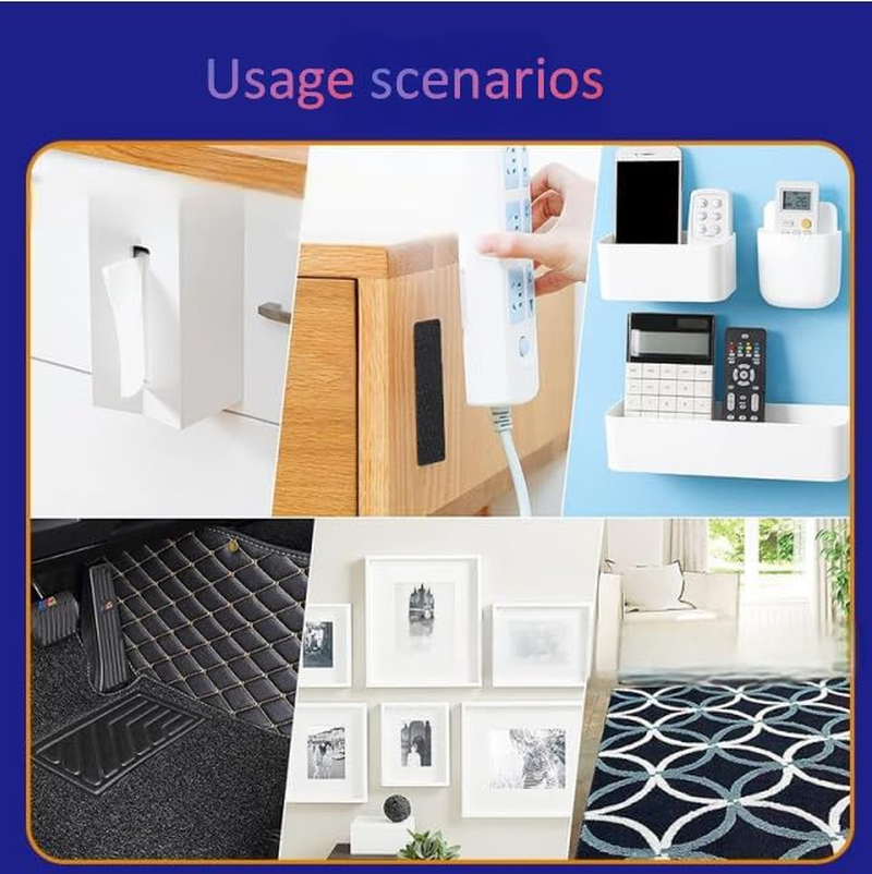 24 Pcs Velcro Tape, Heavy Duty Adhesive Velcro Strips & Dots - Black Sticky Tape for Home, Office, Couch Cushions, Carpets, Pedal Boards & Walls image number 1