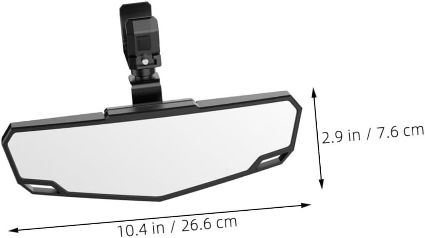 Cabilock Atv Rear View Mirror with Abs Clamp Blind Spot Auxiliary Mirror for Utv and All- Vehicles Compatible