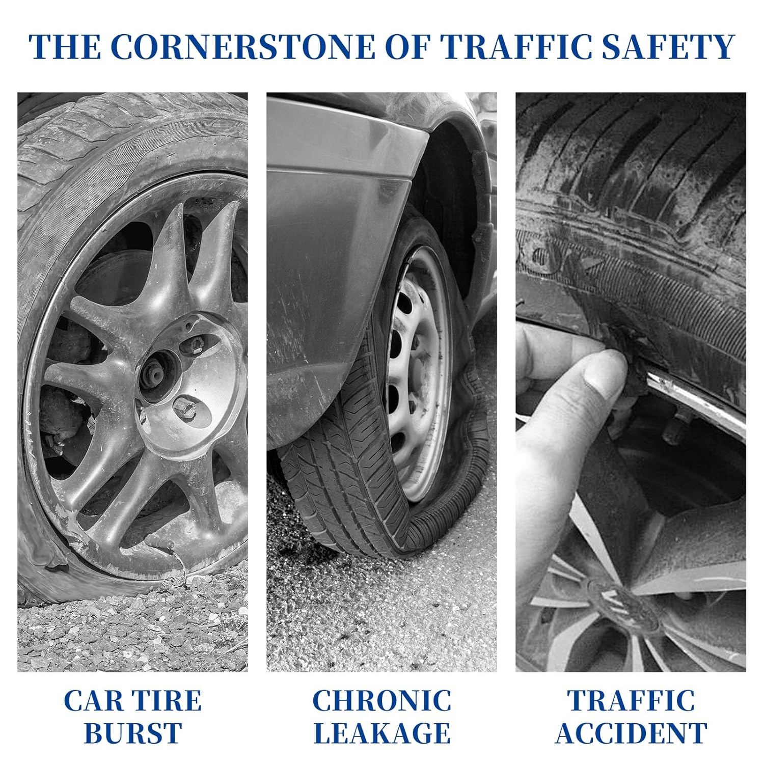 Heavy Duty Tire Pressure Gauge - 60 PSI, Certified ANSI B40.1, Accurate Measurement with 2" Glow Dial, Durable Rubber Hose, Solid Brass Construction for Cars, Trucks, and Motorcycles image number 5