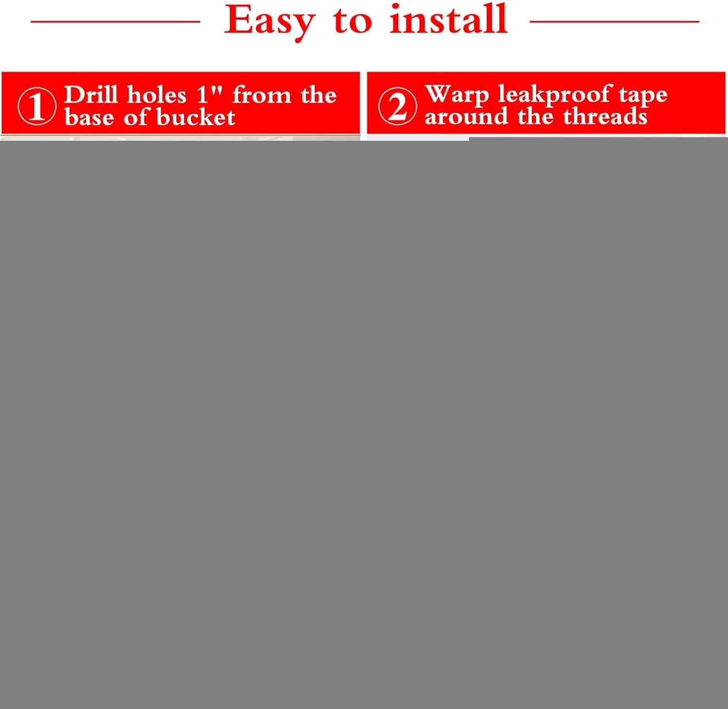 Auto Chicken Waterer - Poultry Watering System for Chicken Coop - Leakproof Water Dispenser with Drill Bits Horizontal Chick Feeder for Bird Quail Farm image number 3