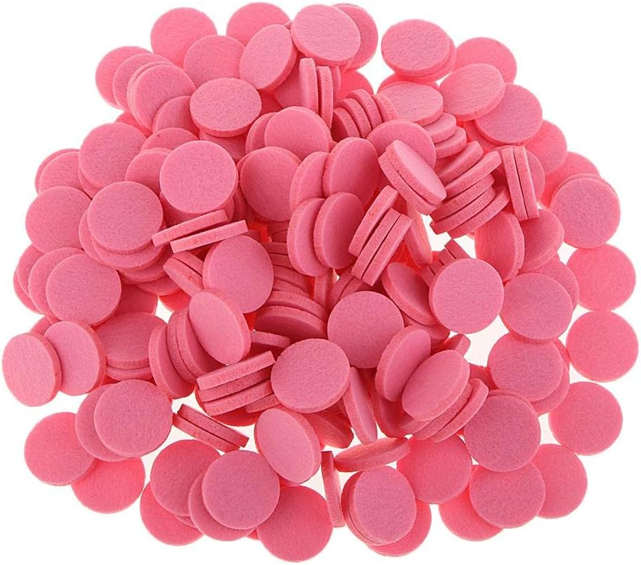 Nishiyuenyi 200Pcs Charms Pendant Locket Essential Oil Diffuser - 21Mm, Pink image number 2