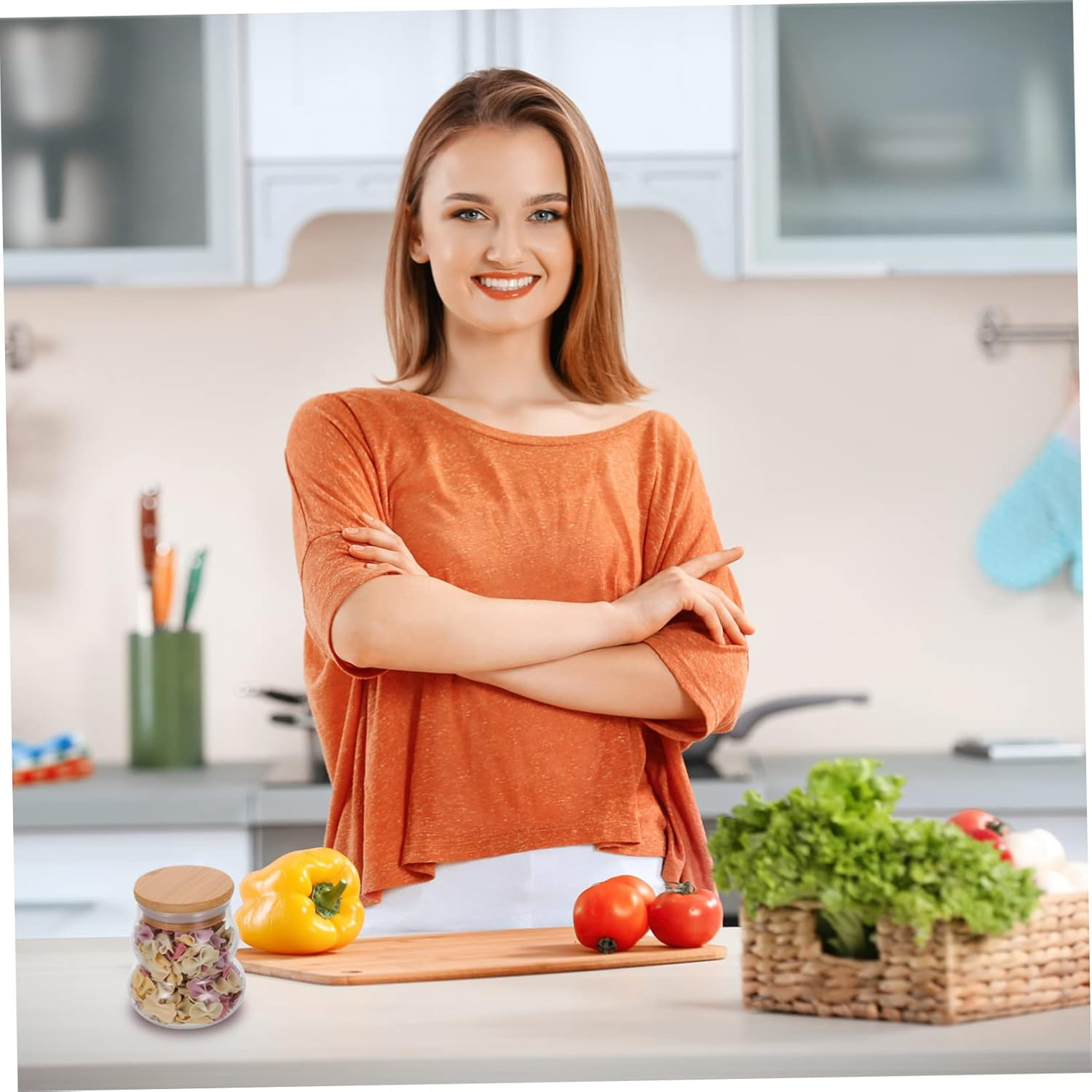 FUNOMOCYA Portable Tea Can Lid for Home Travel Use Tea Canister for Storage Featuring Secure Seal as Snack Jar Storage Box image number 6