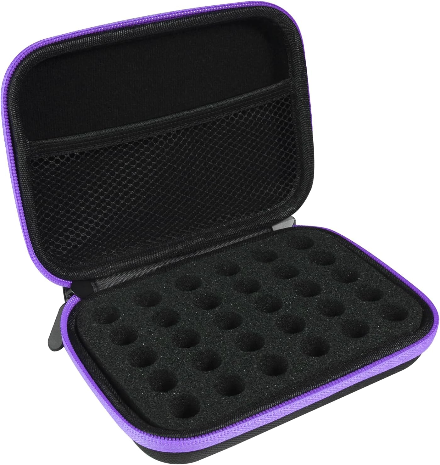 ZORETCO Essential Oil Storage Holder Organizer Carrying Case, Essential Oils Box Holds 30 Bottles 1Ml- 3Ml Bottle Travel Storage Organizer Bag for Doterra & Young Living (Box Only)