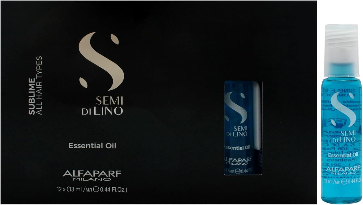 Alfaparf Milano Semi Di Lino Sublime Essential Oil - Enriched with Flaxseed Extract and Fatty Acids - Citrus Floral Fragrance - 12 X 0.44 Oz image number 4