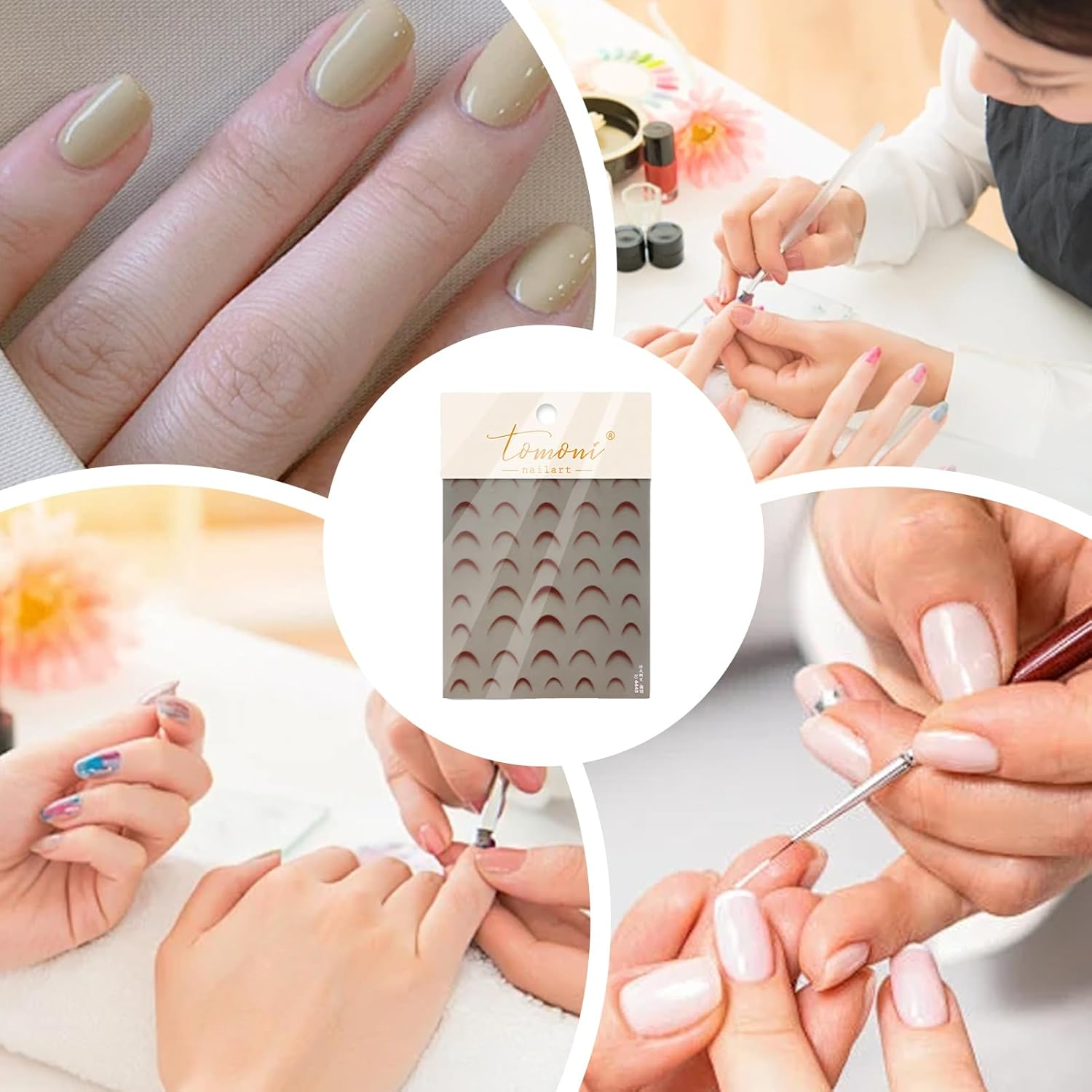 YNPQTDS French Stickers for Nails | Gradient Manicure Accessories - Gel Polish Nail Decals - for Daily Wear Parties Weddings Holidays Date Night Vacation Special Events Home Salon Girls Ladies Wives - Red image number 2