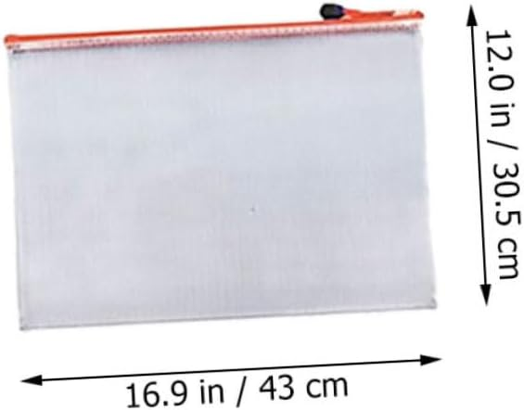 SHOWERORO 16Pcs Mesh Zipper Pouches Document Bag Zipper for Travel Organization Random Color image number 5