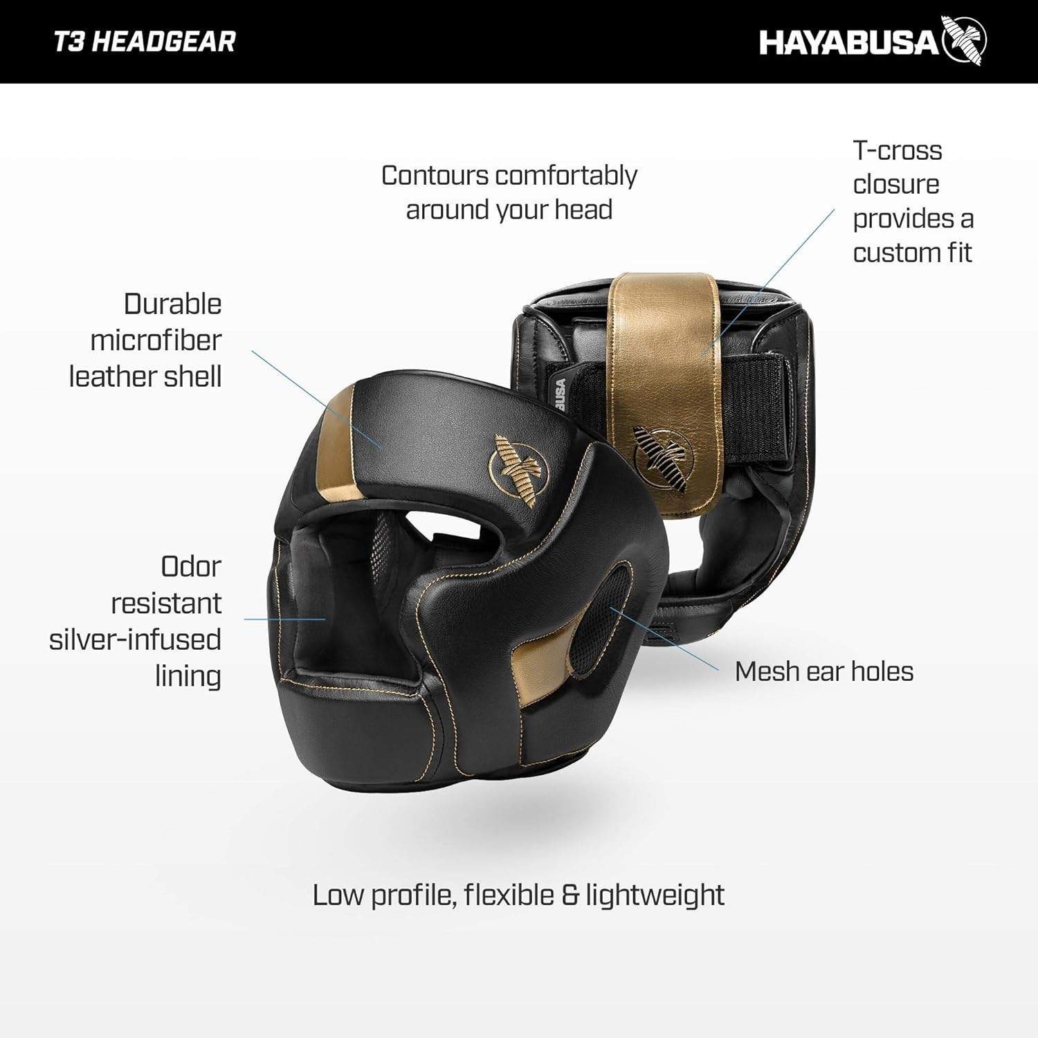 Hayabusa T3 Adjustable MMA Headgear image number 5
