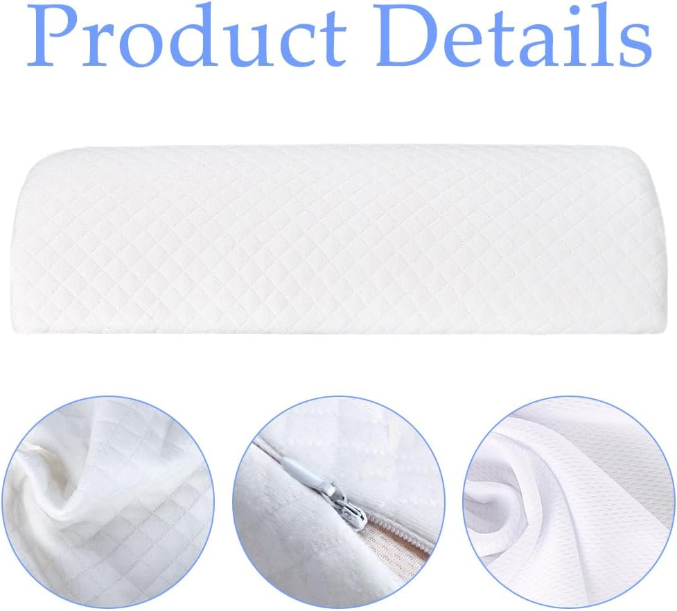 Half-Cylinder Leg Pillow, Ergonomic Memory Foam Knee Pillows, Lumbar Support Pillows for Sleeping Pain Relief, Slow-Rebound Memory Foam Leg Pillow image number 5