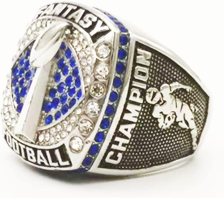 Guancrown 2021 Fantasy Football Championship Ring Big Heavy FFL Champion Ring image number 3