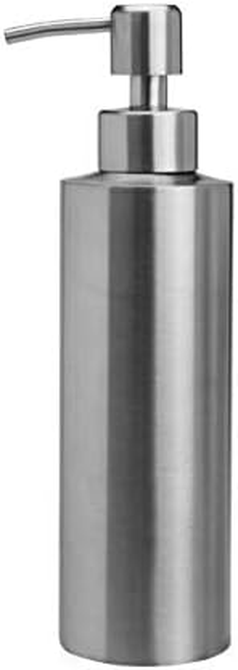 Soap Dispenser Pump,Silver Stainless Steel Countertop Lotion Dispenser,Pressing Essential Oils Bottle Shower Gel Hand Soap Bottle (250 ML) image number 1