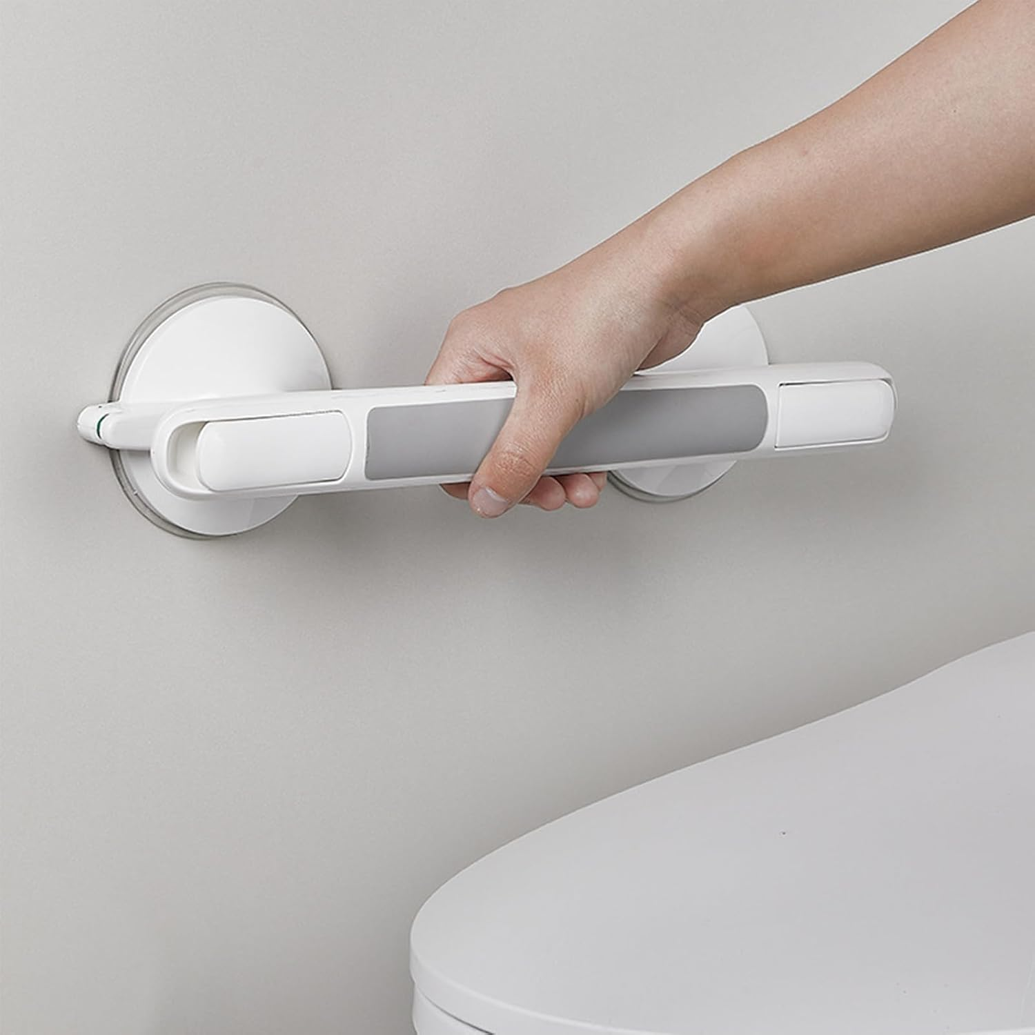 12 Inch Shower Handle Suction Cup Grab Bar for Shower Elderly and Disabled Bath Safety Assist Device Bathroom Safety Handrail