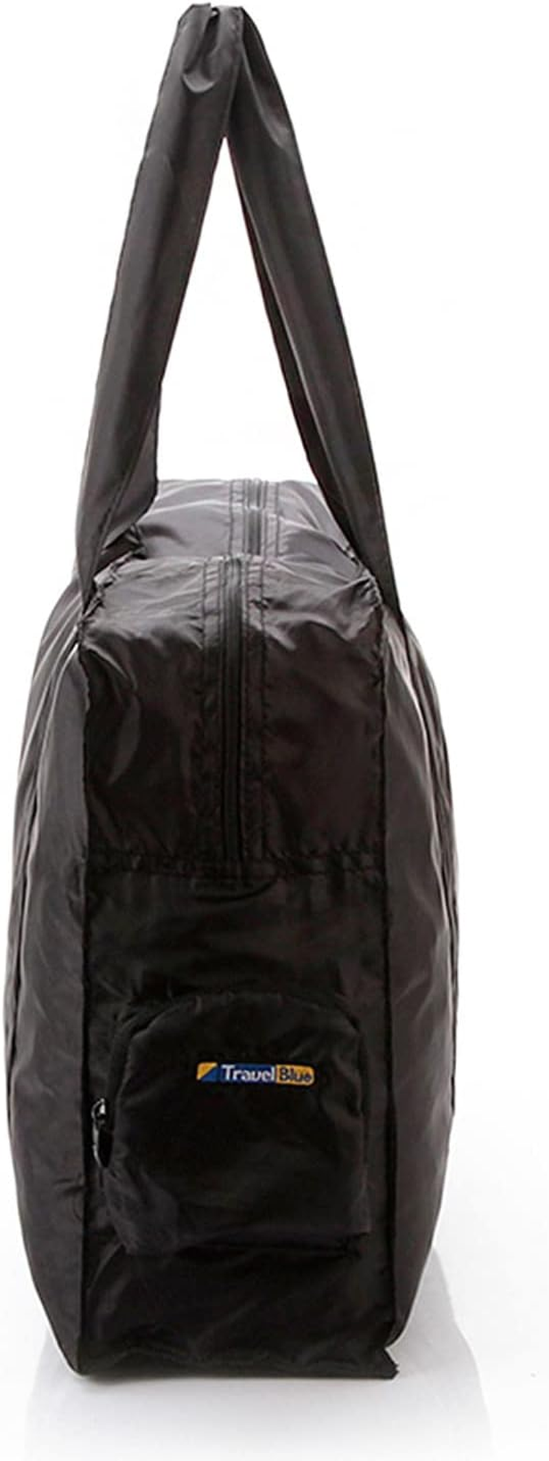 Travel Blue Foldable Duffle Bag &ndash; Lightweight 16L, 30L, 48L & 60L Holdall &ndash; Compact Bag for Men & Women, Gym, Shopping & Overnight Use &ndash; Durable Polyester with Trolley Strap (Black, Small (16L)) image number 3