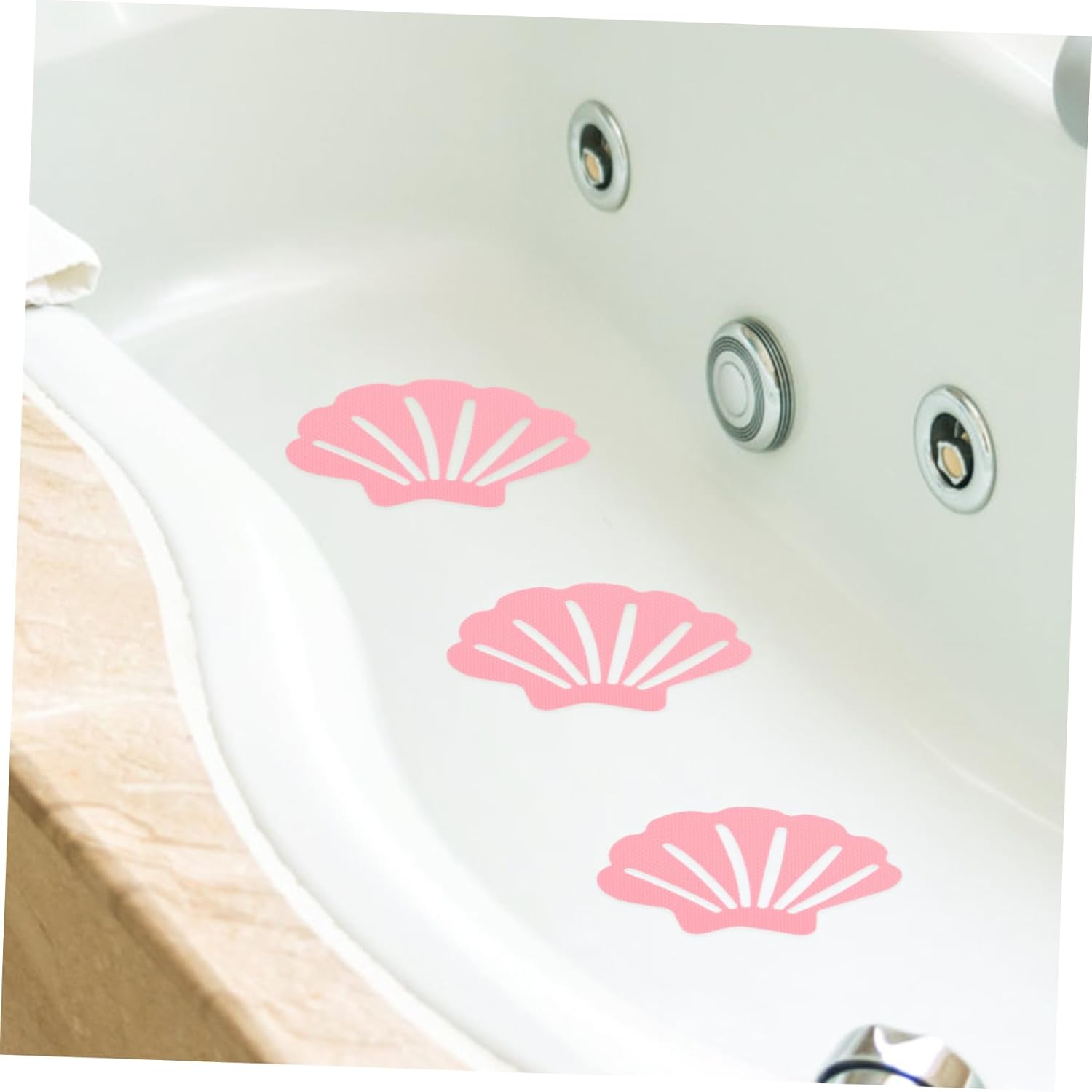 UTHCLO Bathtub Non-Slip Stickers Slip Decals Set 19Pcs Peva Stickers for Bathroom Shower Safety Decals Decorative image number 1