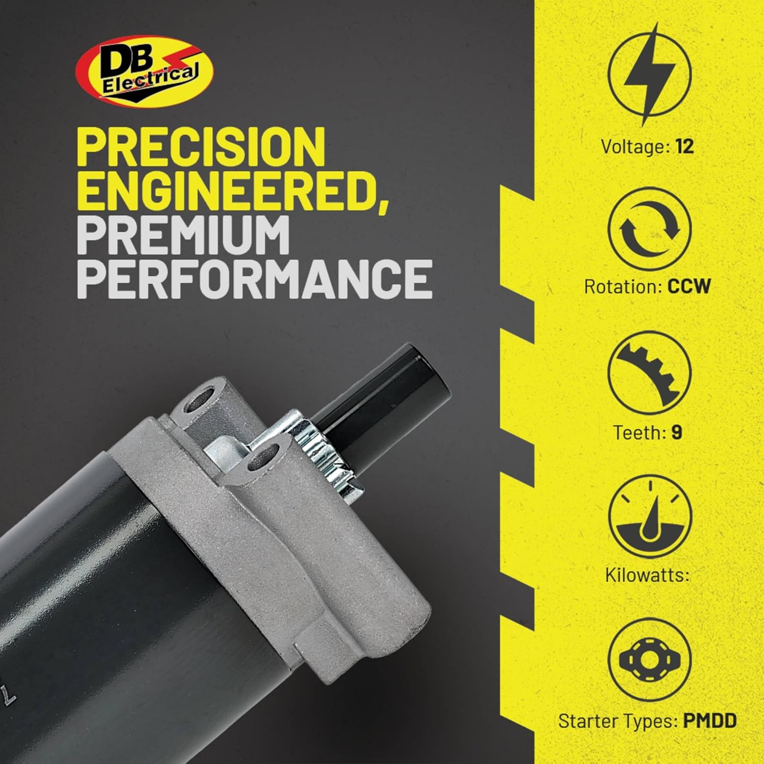 DB Electrical 410-21111 Starter Compatible With/Replacement for Kohler ZT Series, KT Series, Courage Twin SV840, SV830, SV820, SV810, SV740, SV735, SV730, SV720, SV715, SV710 32-098-08, 32-098-08S image number 5