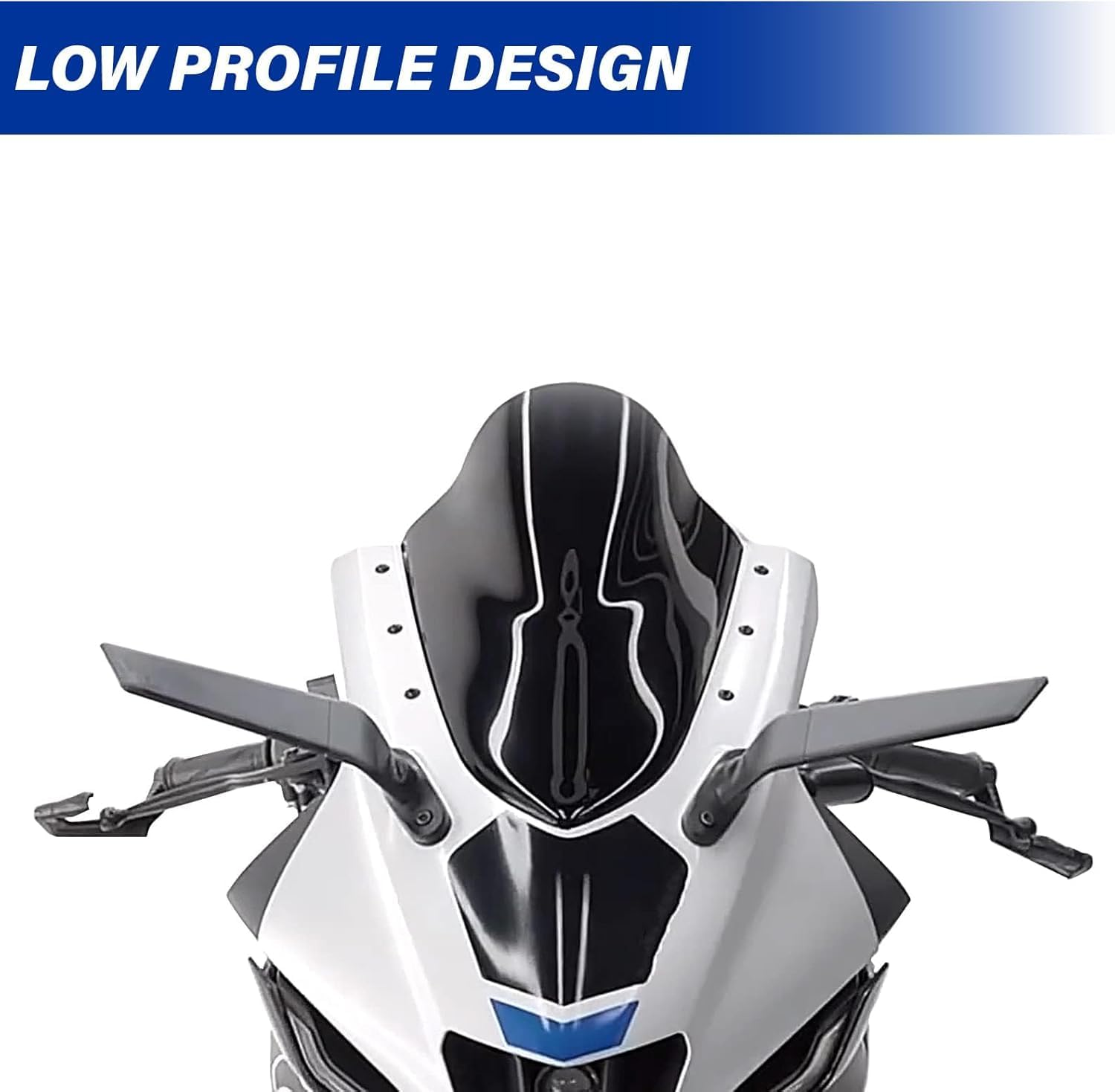 Motorcycle Mirrors, Stealth Motorcycle Wing Mirrors Compatible with Kawasaki Ninja 650 500 Ninja 400 ZX6R ZX10R ZX4RR ZX14R Suzuki GSXR 1000 600 750 Hayabusa GSX1300R image number 5
