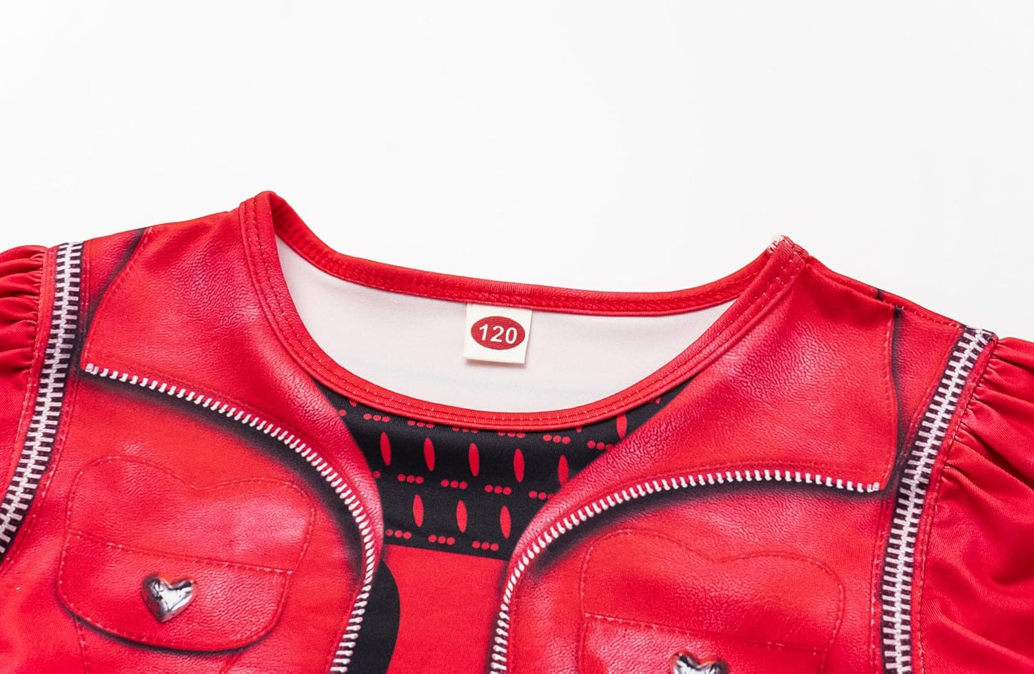 FOVIORZ Girls Rise Red Costume Halloween Party Princess Dress up Costume with Wig image number 4