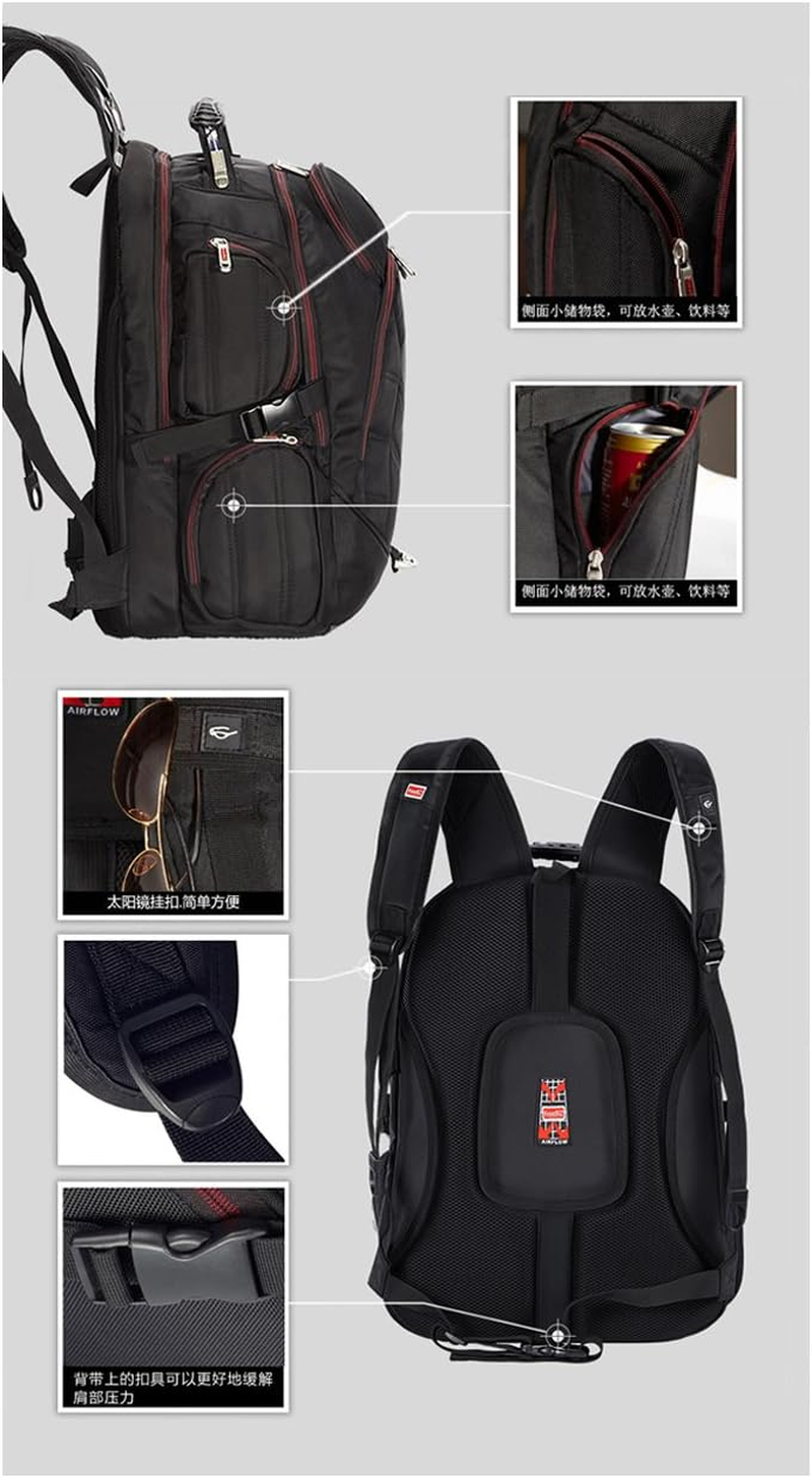 FREEBIZ 18.4 Inches Laptop Backpack Fits up to 18 Inch Gaming Laptops for Dell, Asus, Msi,Hp (Black) image number 4