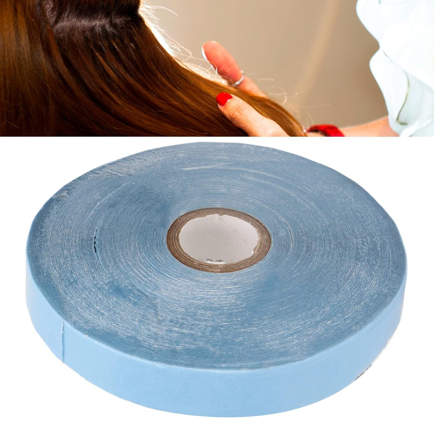 Hair Extensions Support Tape Strong Adhesive Hypoallergenic Blue Glue for Wigs Hair Salon
