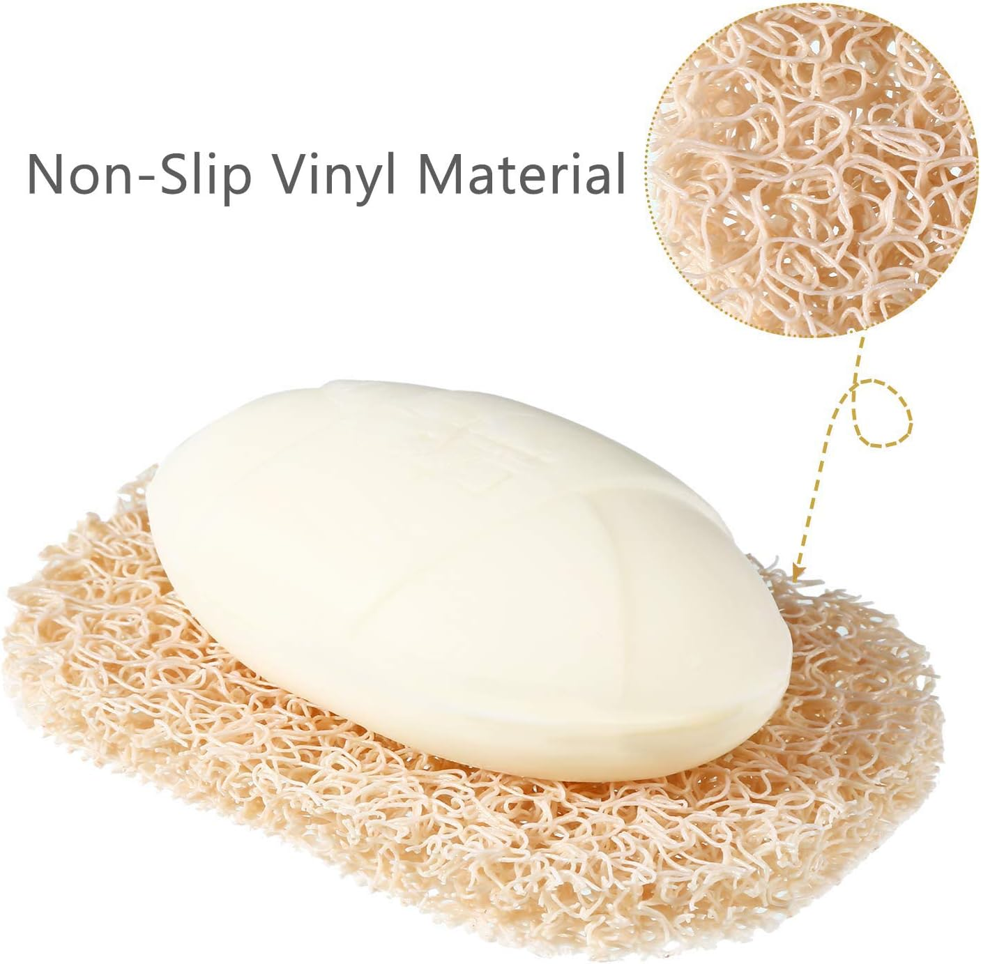 Onwon 4 Pieces Soap Saver Non-Slip Bpa-Free Shower & Bath Soap Holder Soap Dishes Accessory for Bathroom Soap Supplies Drains Water, Circulates Air, Extends Soap Life, Easy to Clean image number 5