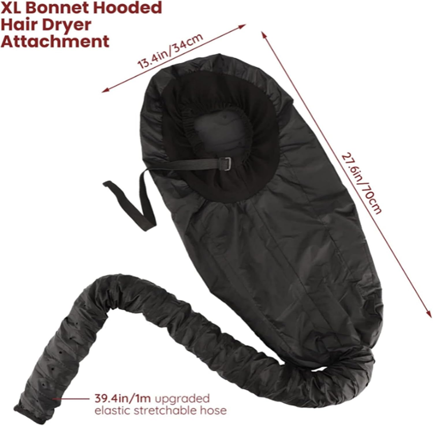 Bonnet Hair Dryer Attachment, Upgraded Extra Large Hooded Hair Dryer, Adjustable Soft Blow Dryer Caps, Fast Drying for Natural Curly Hair Styling - Purple image number 4