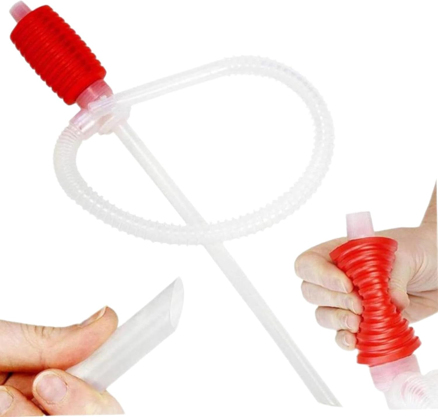 Siphon Pump for Water, Hand-Operated Siphon Pump, Squeezing Siphon Water Pump, Liquid Transfer Pump for Petrol, Motorcycle, Efficiently Transfer Detergents or Water image number 3
