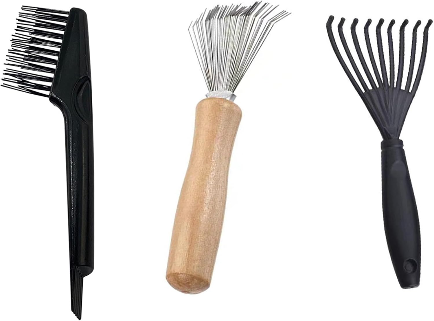 3 Piece Brush Cleaner, Hair Brush Cleaner, Hair Brush Cleaner Tool Set, Mini Hair Brush Remover for Combs, Carpets, Bath Mats, Hair Brush Cleaning image number 2