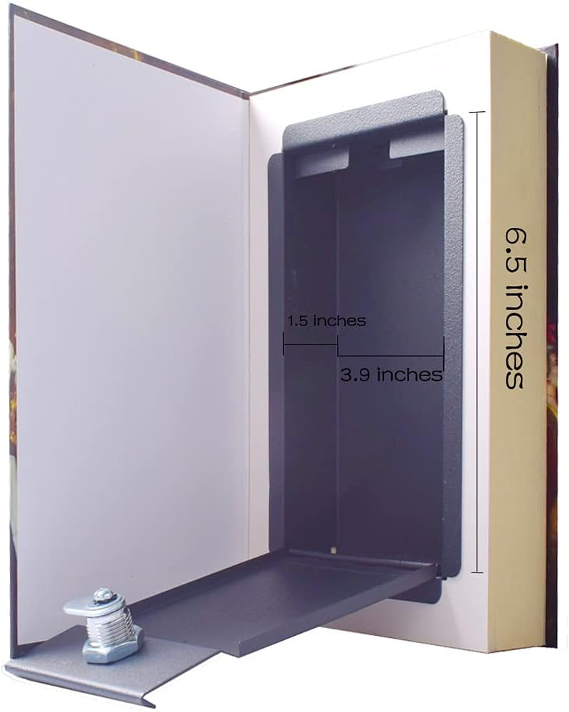 Booksafe Diversion Secret Real Book Hidden Safe with Key Lock Real Paper Book Locking-Les Miserables image number 1