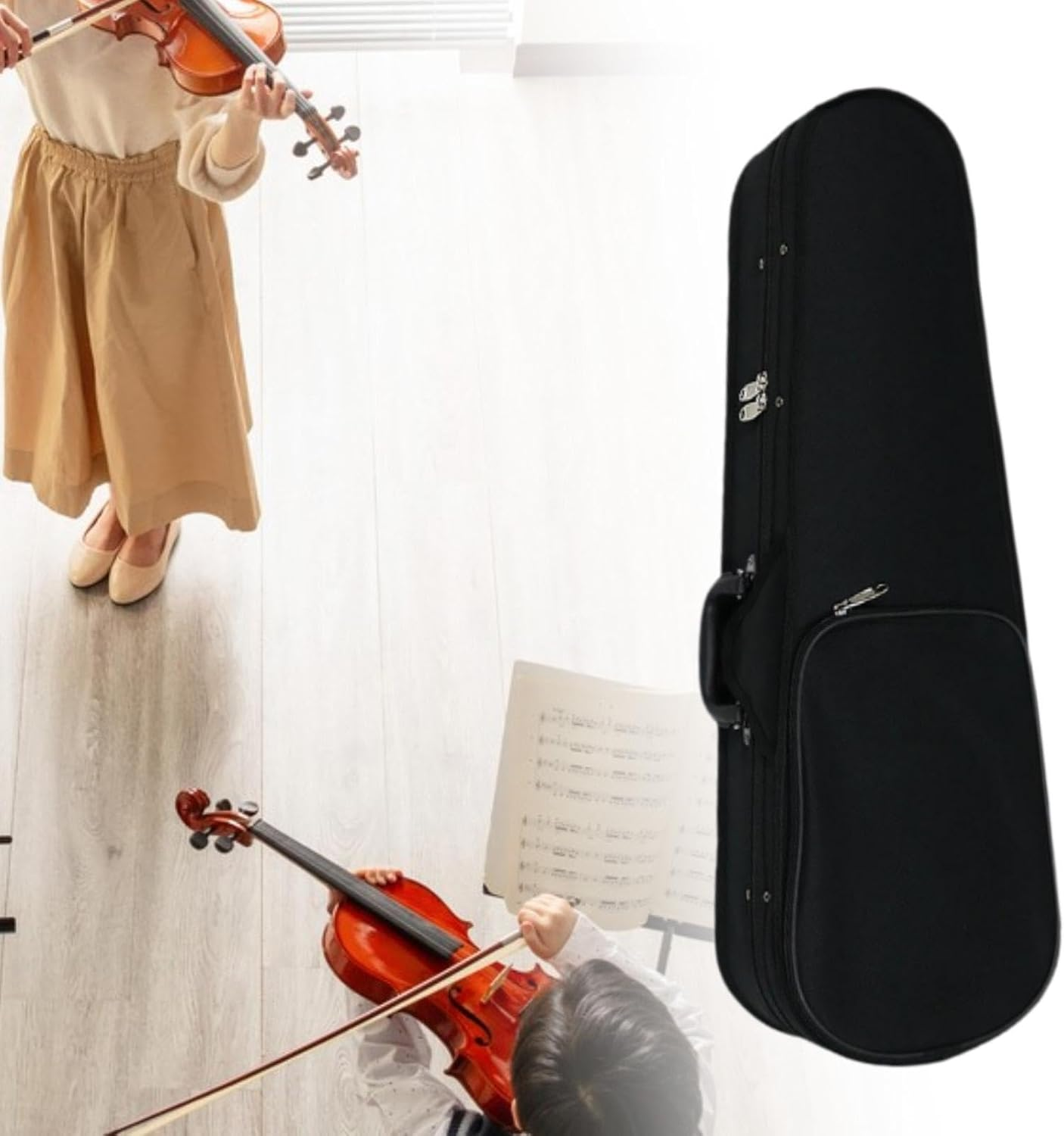 Generic 4/4 Full Size Violin Case Professional Sturdy Portable Carrying Bag Violin Hard image number 1