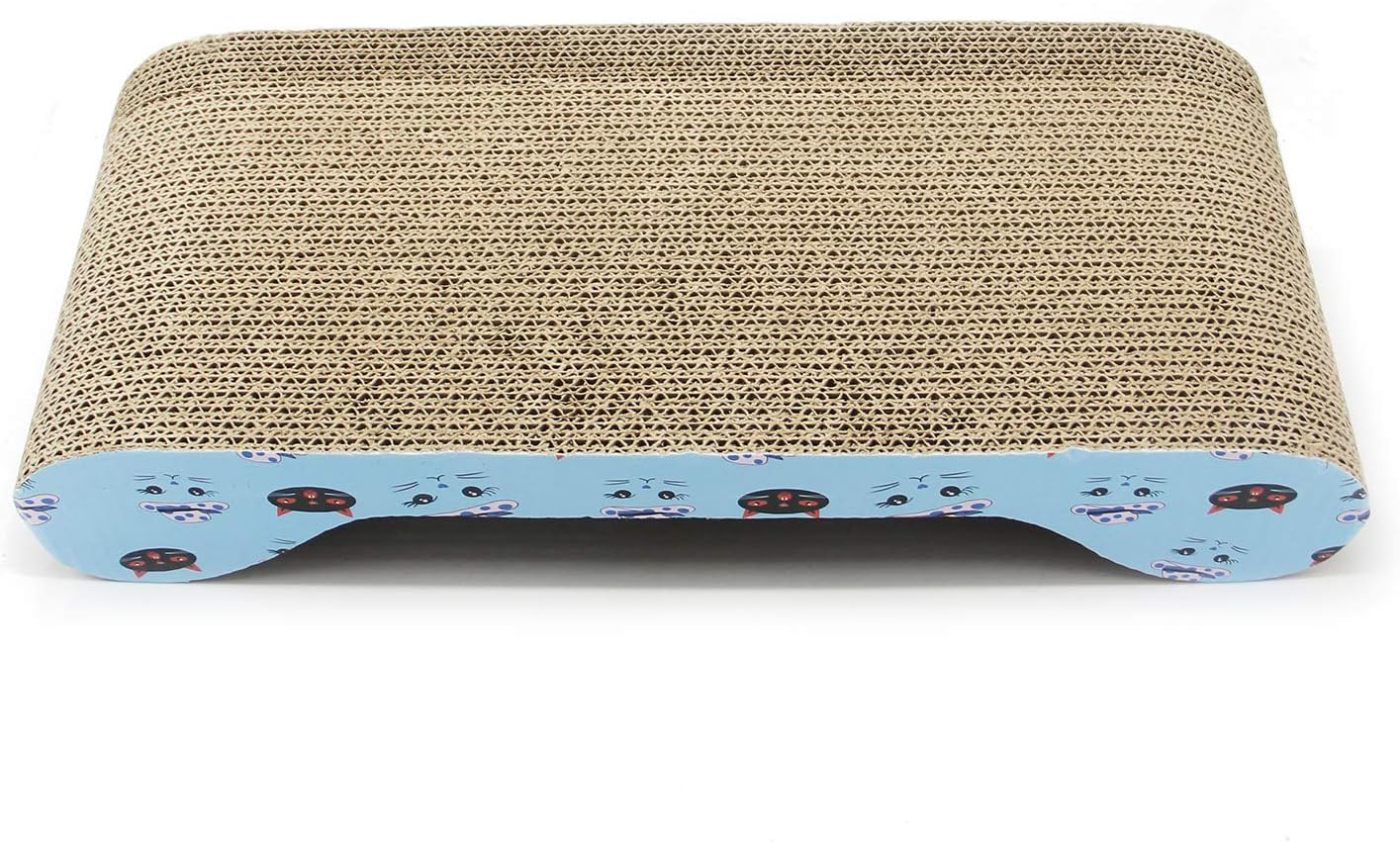 BPS BPS-10057 Cardboard Scratching Post Scraper Cat Scraper Cardboard Included Catnip Grass 2 Models Choose 50 X 22.5 X 13.5 Cm (Sofa Shape) image number 2